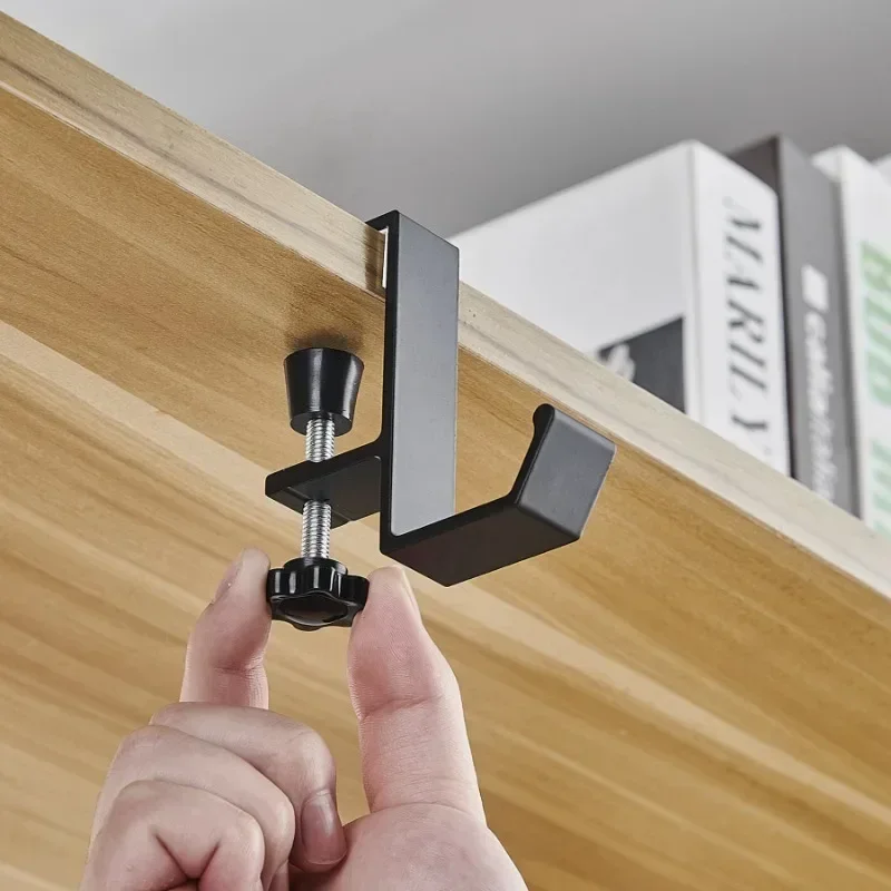 Office Furniture Table - 1/2pc Adjustable Desk Edge Hook Gaming