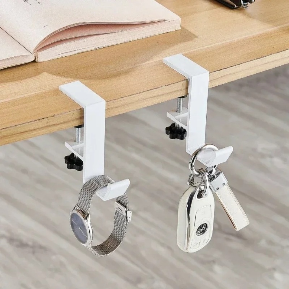 Gaming Desk With Hutch - 1/2Pcs Punch-Free Adjustable Desk Hook Headset