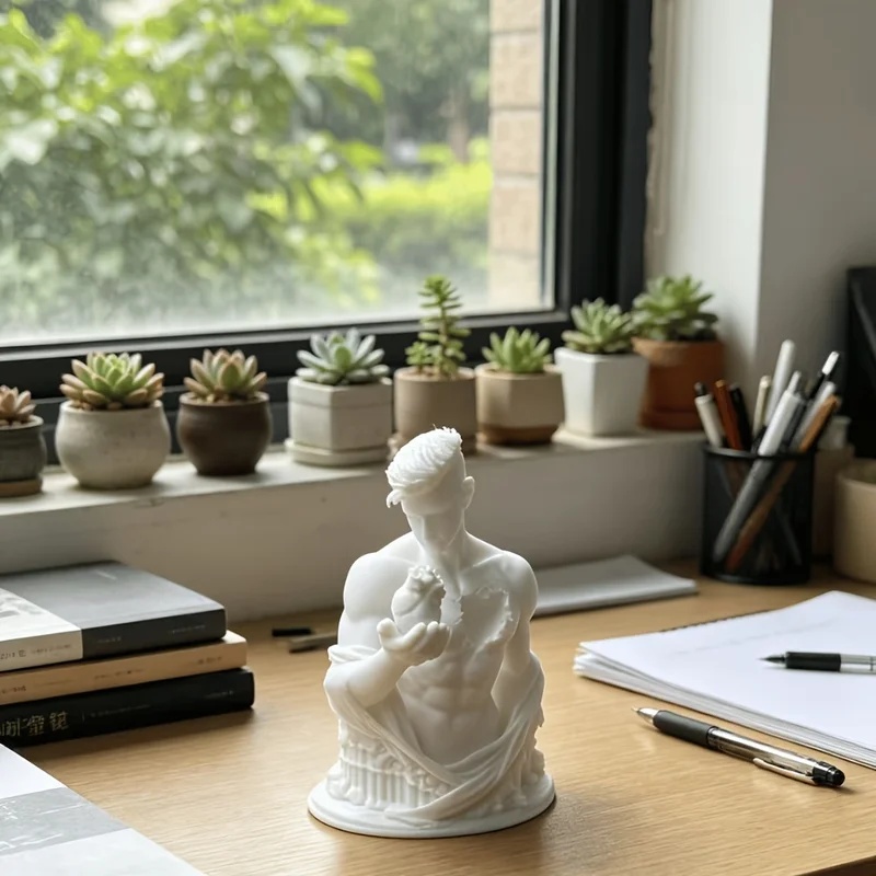 Office Furniture Hon - Broken Chest Male Bust Figurines 3D