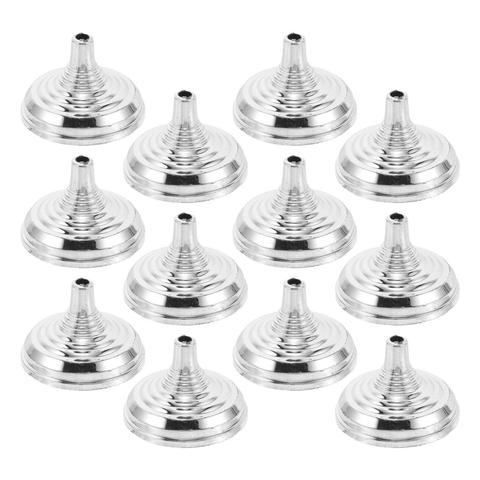Office Furniture Desk - 12Pcs Silver Mini Desk Flag Stand