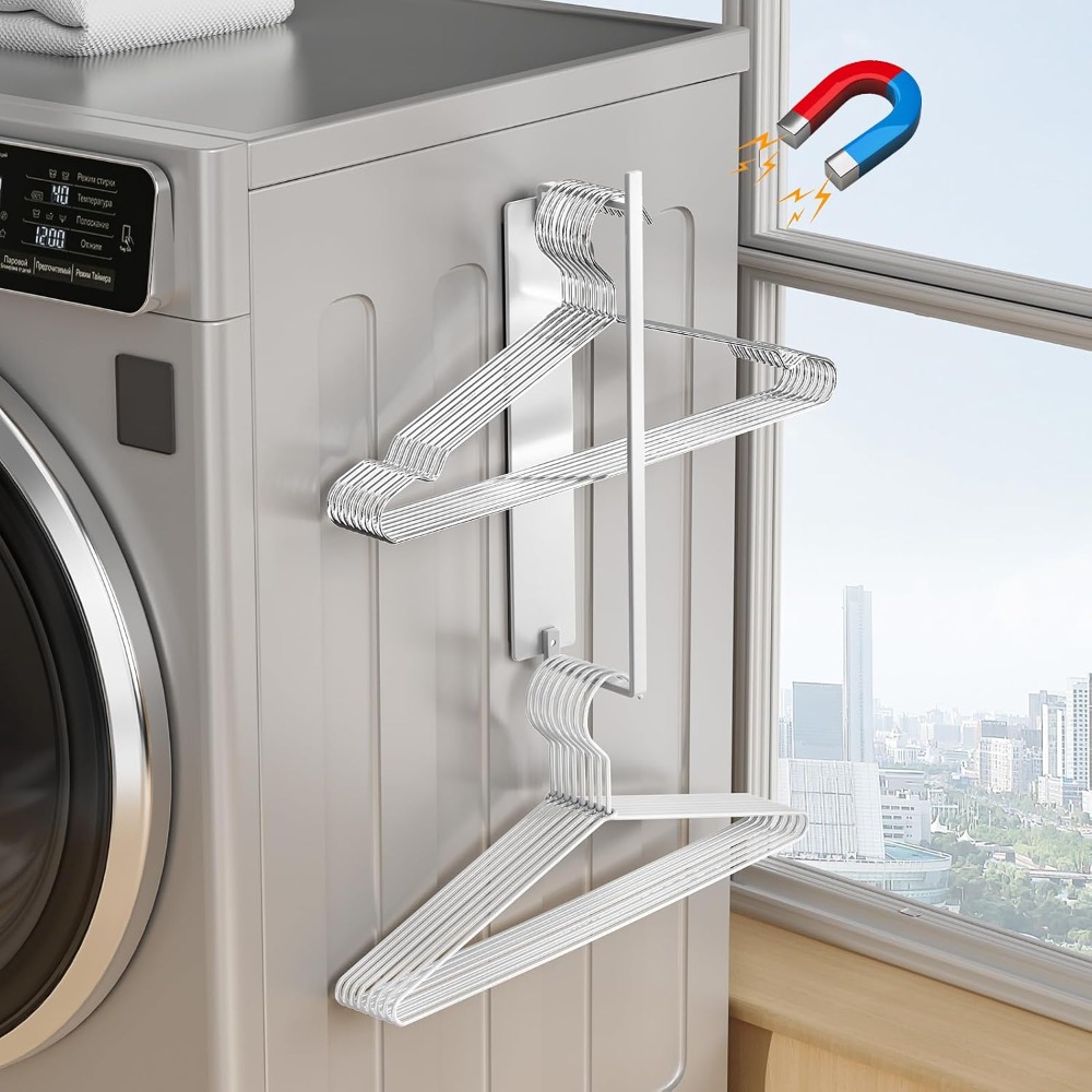 Coat Rack Standing - Magnetic Hanger Holder for Washing Machine