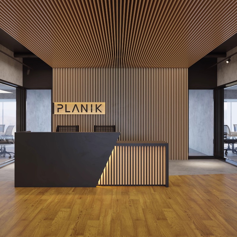 Reception Desk Counter - Company front desk, reception desk, clothing