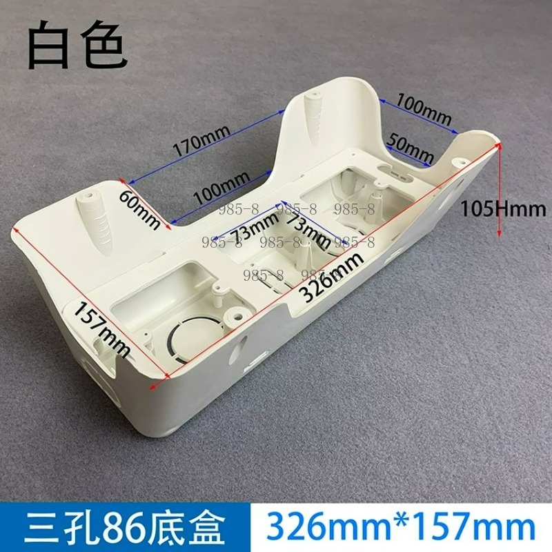 Office Furniture Desk - Rectangular Flip Plastic Desk Cable Box
