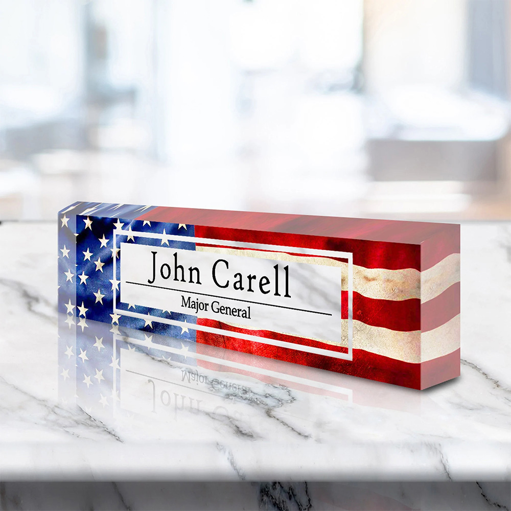Office Furniture Table - Customize a personalized office desk plaque