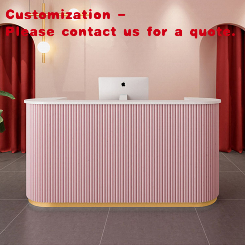 Reception Desk Counter - custom.Customizable Modern Luxury MDF Reception Desk