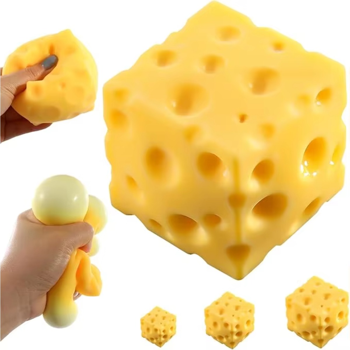 Office Furniture Table - Cheese Stress Ball Squishy Toy Soft