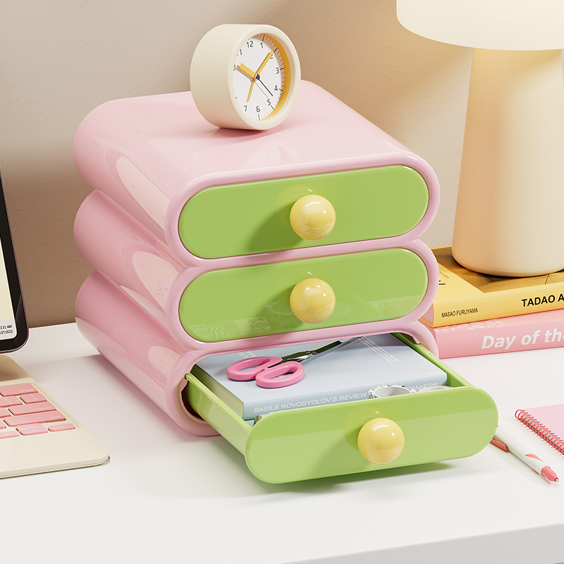 Office Furniture Desk - Uforu Dopamine Desk Organizer, 3-Tier Drawer