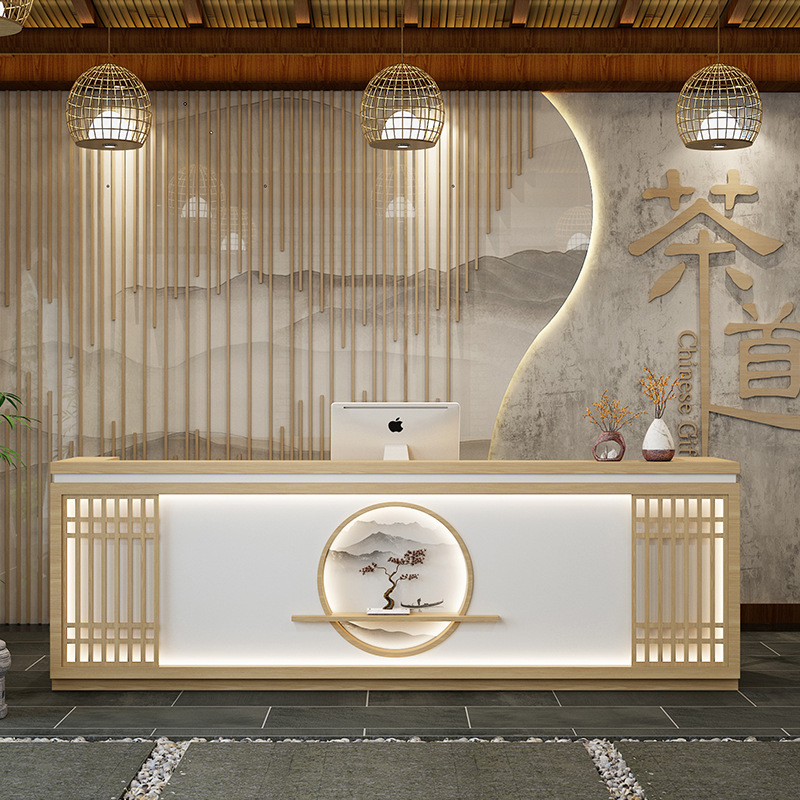 Reception Desk Counter - Beauty Salon Checkout Counters New Chinese-style
