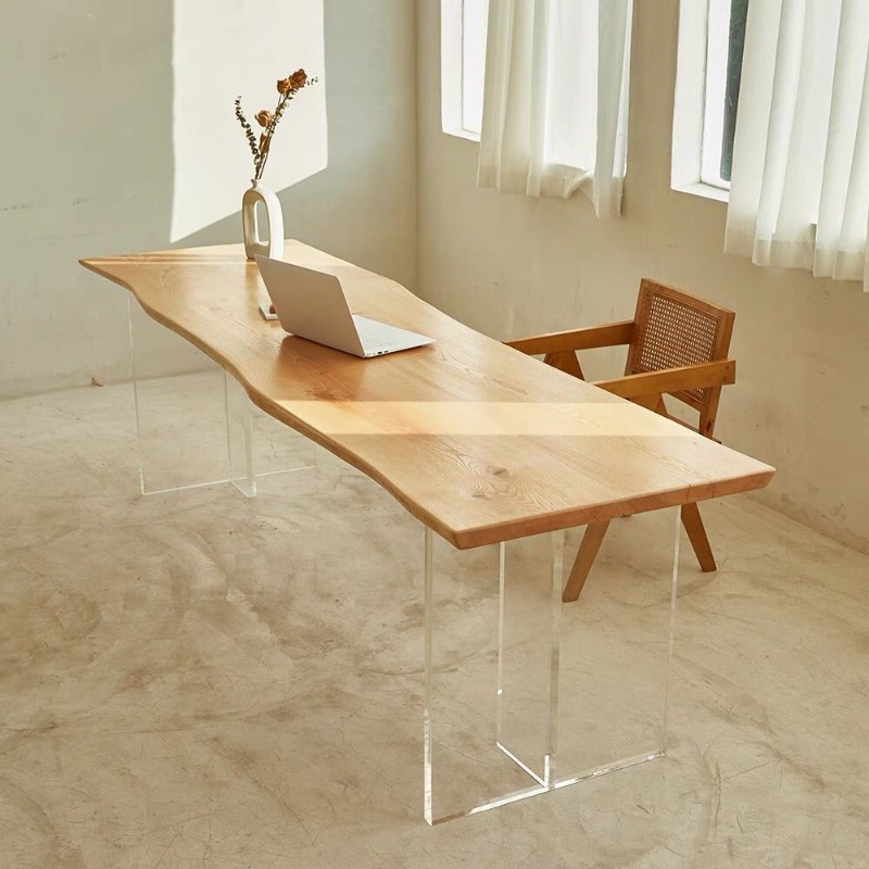Nordic Solid Wood Acrylic Floa - Office Furniture Desk 评论和价格