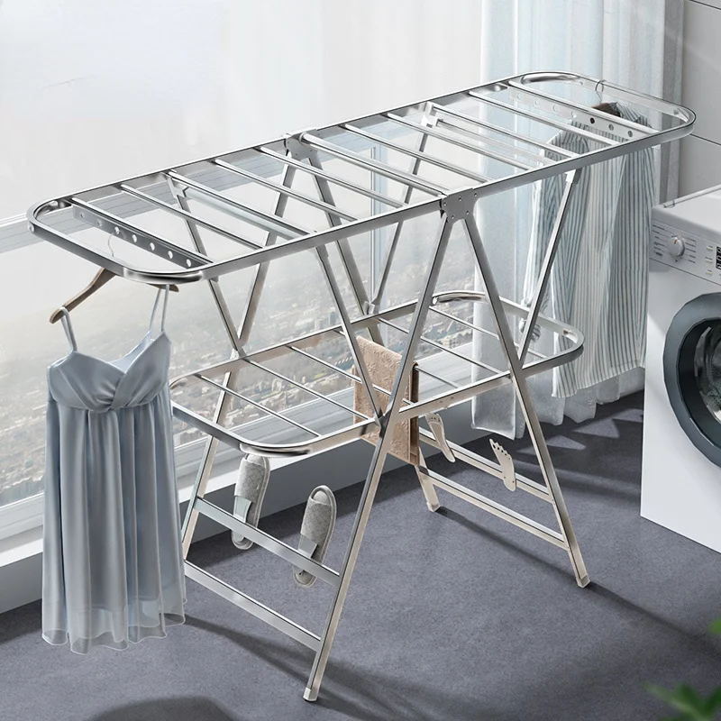 Folding Coat Hanger Balcony Cl - Coat Rack Standing 评论和价格