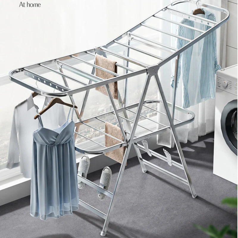 Folding Coat Hanger Balcony Cl - Coat Rack Standing 评论和价格