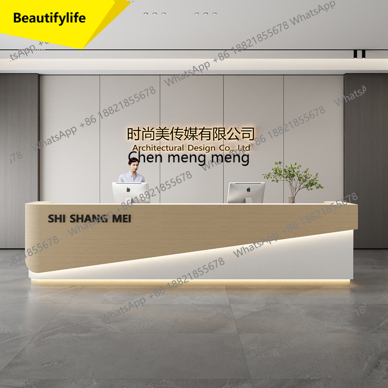 X188 Simple and modern hotel l - Reception Desk Counter 评论和价格