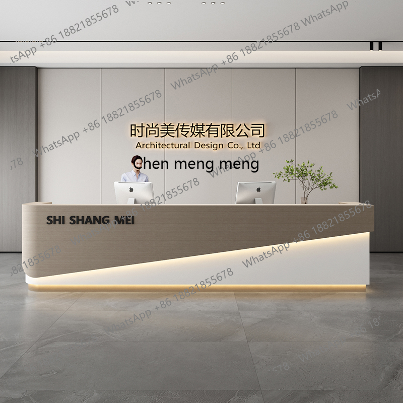 X188 Simple and modern hotel l - Reception Desk Counter 评论和价格