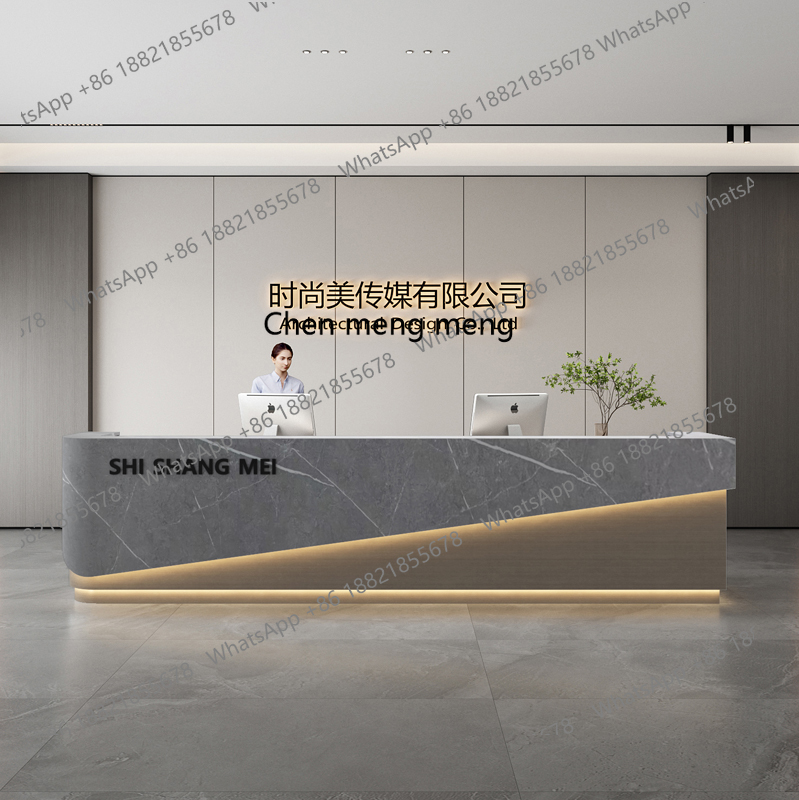 X188 Simple and modern hotel l - Reception Desk Counter 评论和价格
