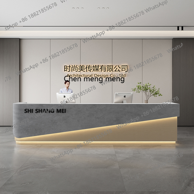 X188 Simple and modern hotel l - Reception Desk Counter 评论和价格