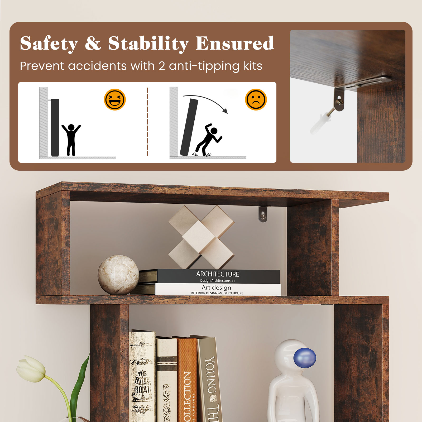 6-tier Storage Bookshelf S-sha - Bookshelf 5 Tier 评论和价格