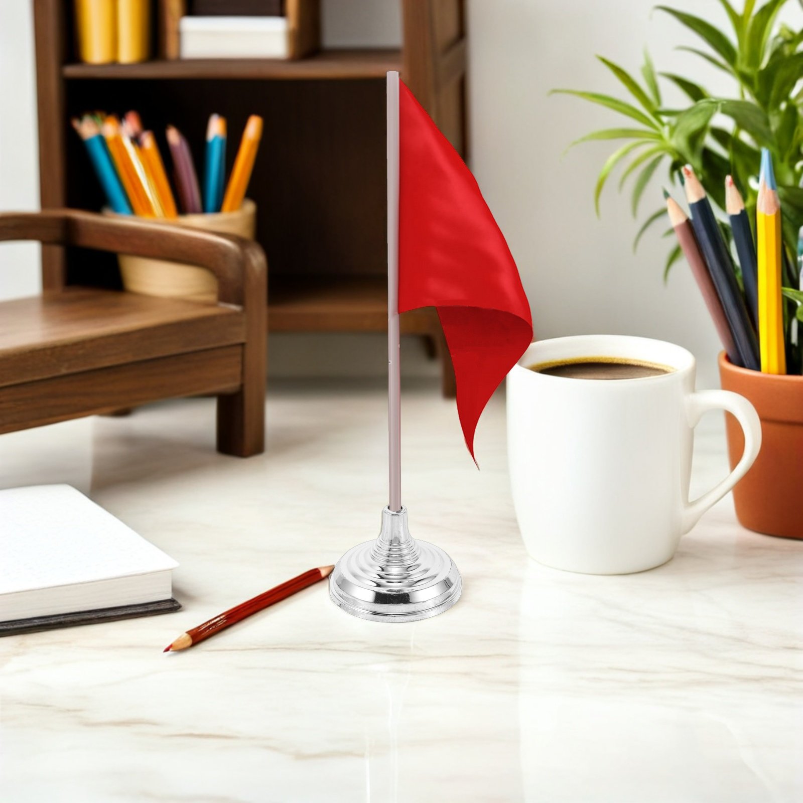 12Pcs Silver Mini Desk Flag St - Office Furniture Desk 评论和价格