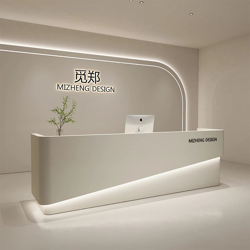 custom.Modern Simple MDF Recep - Reception Desk Counter 评论和价格