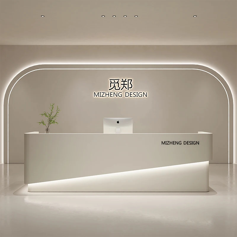 custom.Modern Simple MDF Recep - Reception Desk Counter 评论和价格