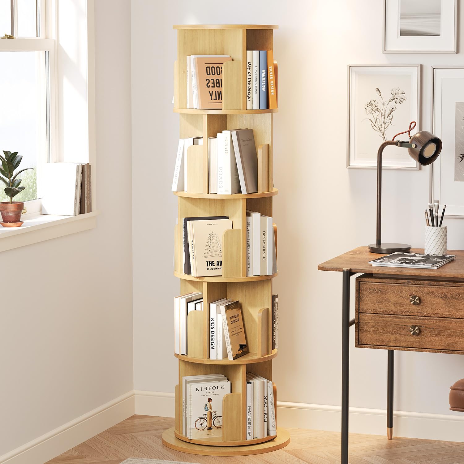 Baby Cabinet 5 Tall Tiers Floo - Bookshelf 5 Tier 评论和价格