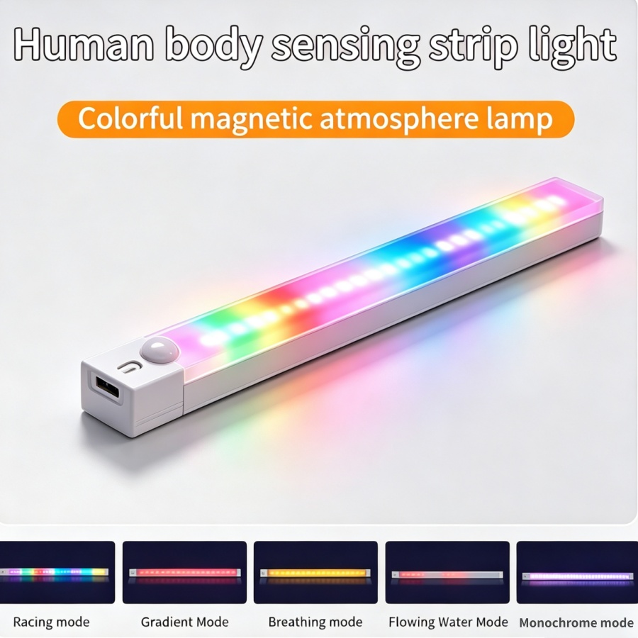Rechargeable RGB LED Desk Ligh - Gaming Desk With Hutch 评论和价格