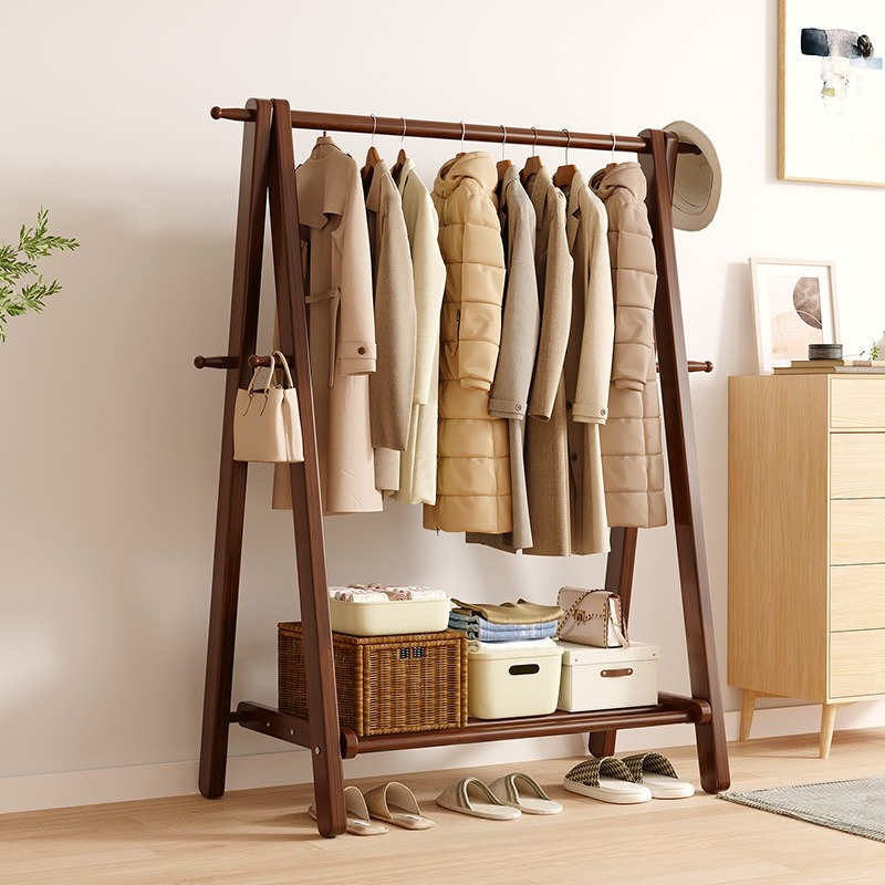 Solid Wood Free Standing Wardr - Coat Rack Standing 评论和价格