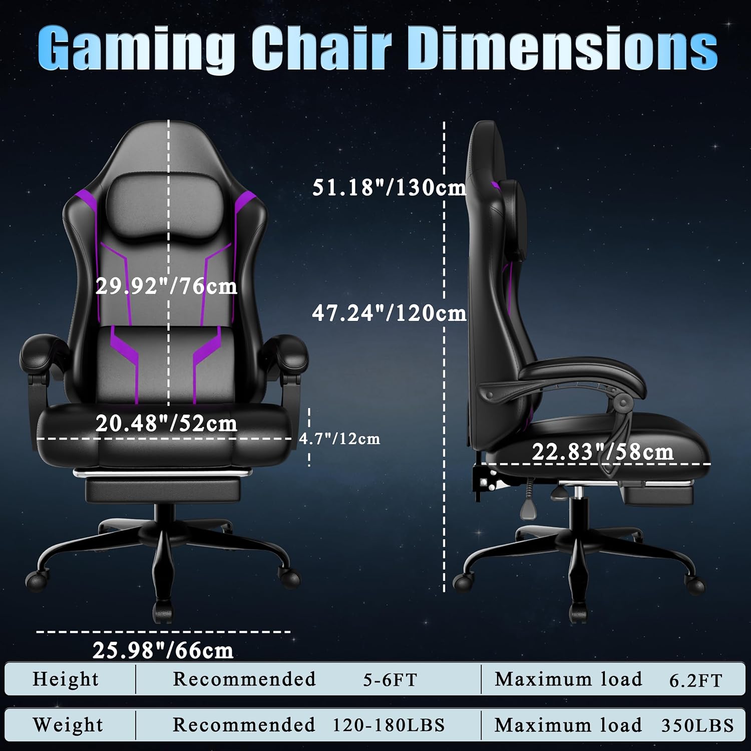 Ergonomic Gaming Chair with Po - Office Footrest Cushion 评论和价格