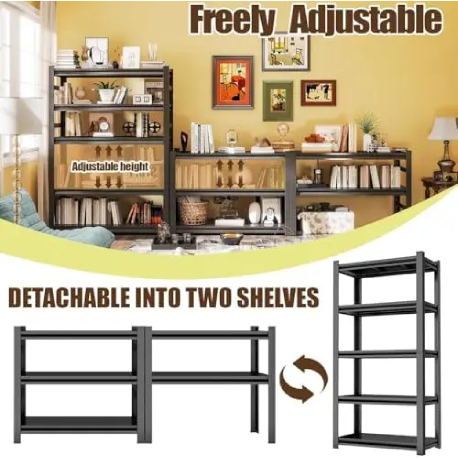 5-Tier Heavy Duty Bookshelf, 7 - Bookshelf 5 Tier 评论和价格