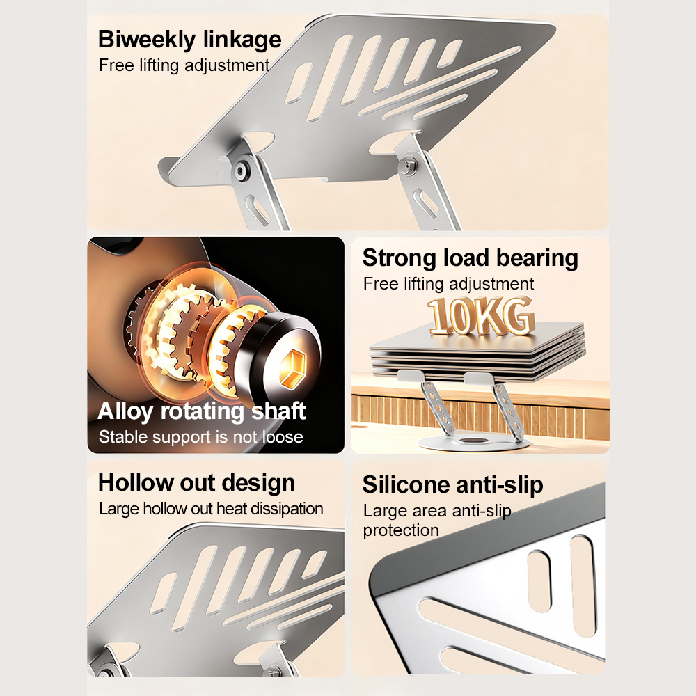 360° Rotating Laptop Stand Adj - Gaming Desk With Hutch 评论和价格