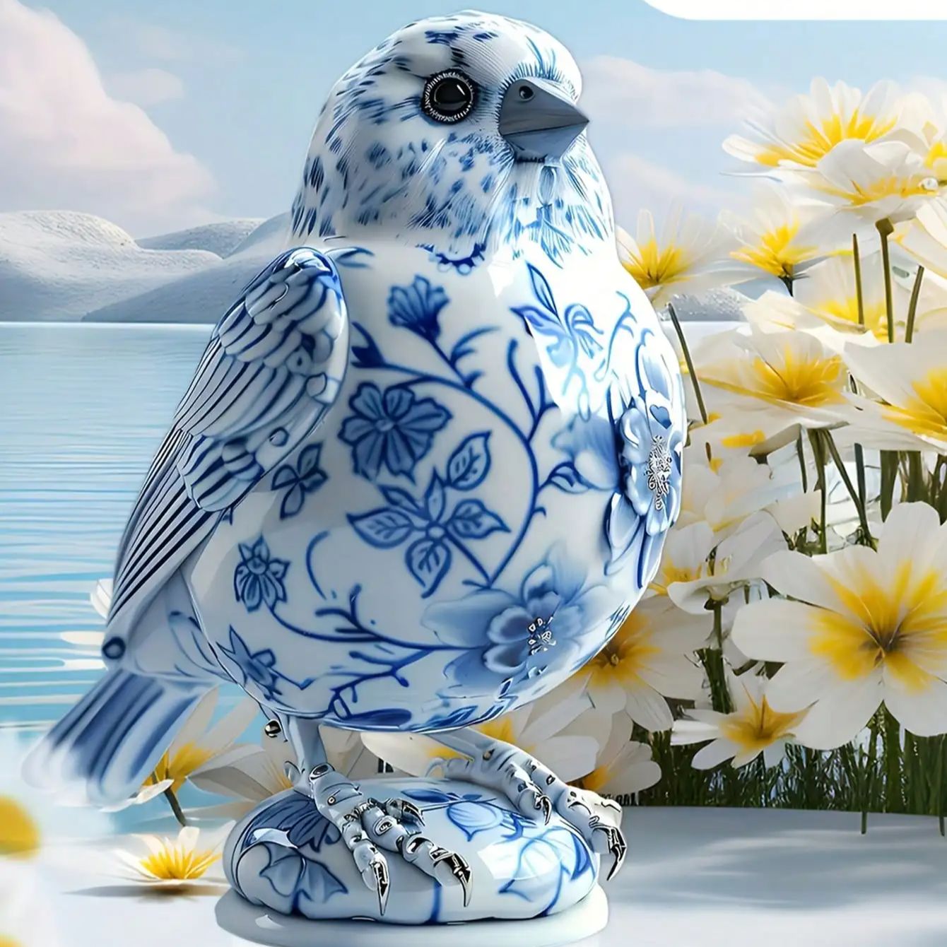 1PCS Charming Simulation Blue  - Office Furniture Hon 评论和价格