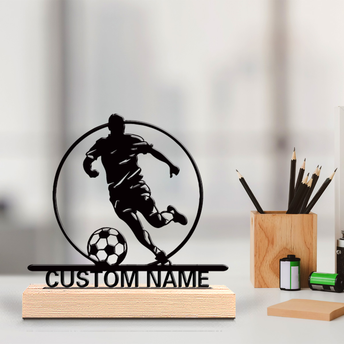 Custom Soccer Player Metal Sta - Office Furniture Desk 评论和价格