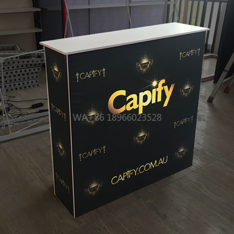 Aluminum Backlit Pop up Trade  - Reception Desk Counter 评论和价格