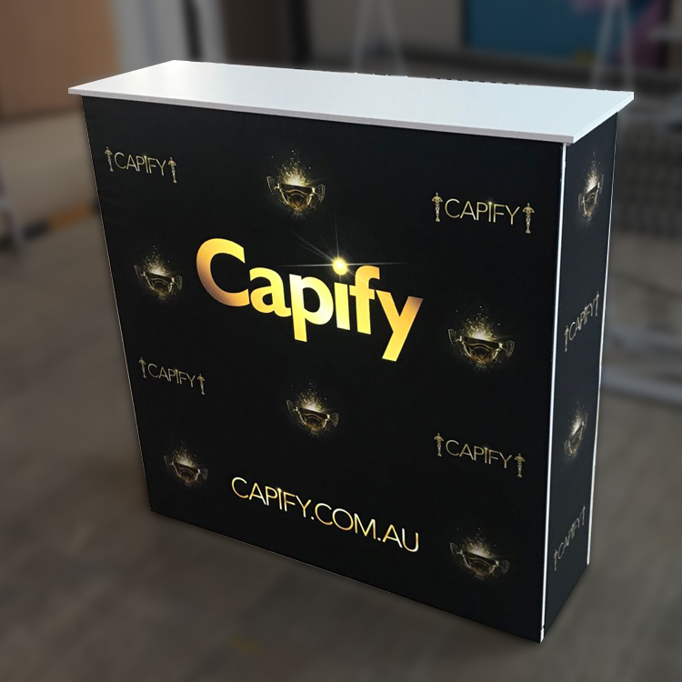 Aluminum Backlit Pop up Trade  - Reception Desk Counter 评论和价格