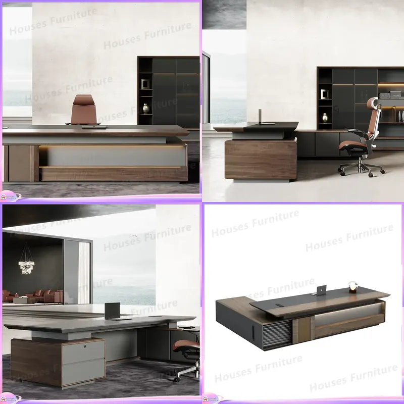 Luxury Executive Desk Solid Wo - Office Furniture Desk 评论和价格