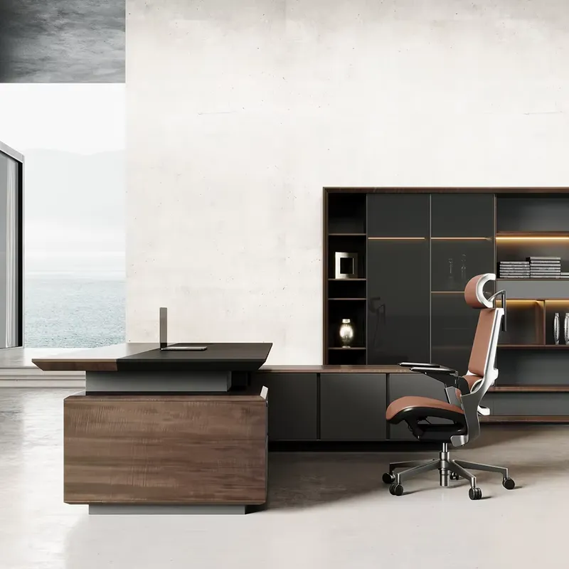Luxury Executive Desk Solid Wo - Office Furniture Desk 评论和价格