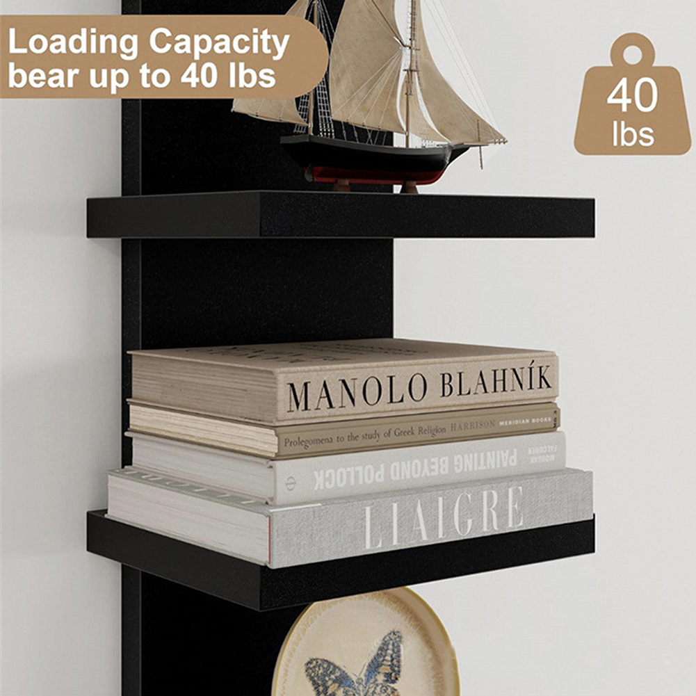 5 Tier Wall-Mounted Bookshelf  - Bookshelf 5 Tier 评论和价格