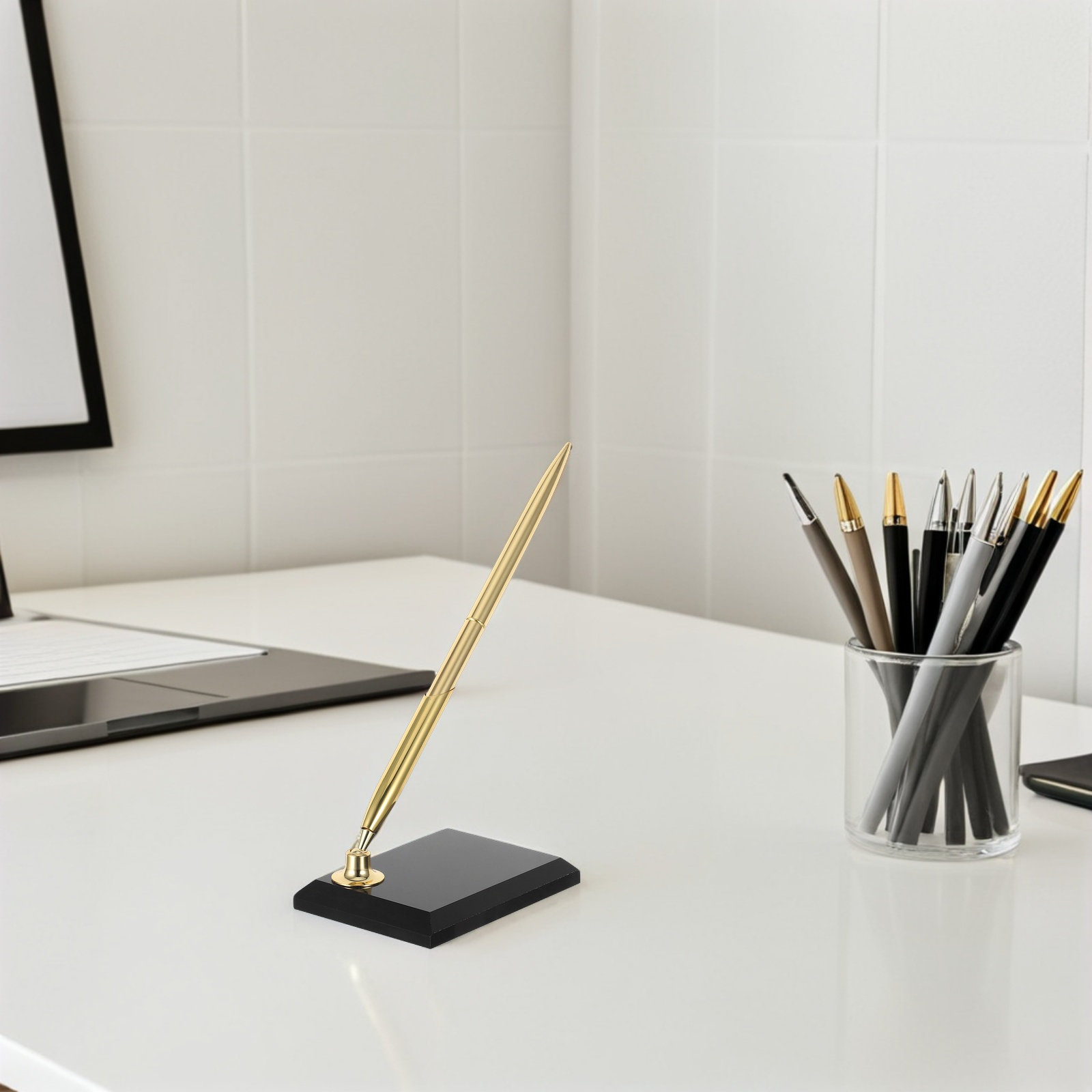 Premium Desk Signature Pen wit - Reception Desk Counter 评论和价格
