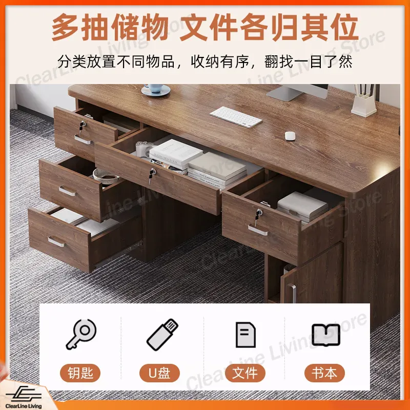 Solid Wood Desk Student Study  - Office Furniture Rental 评论和价格
