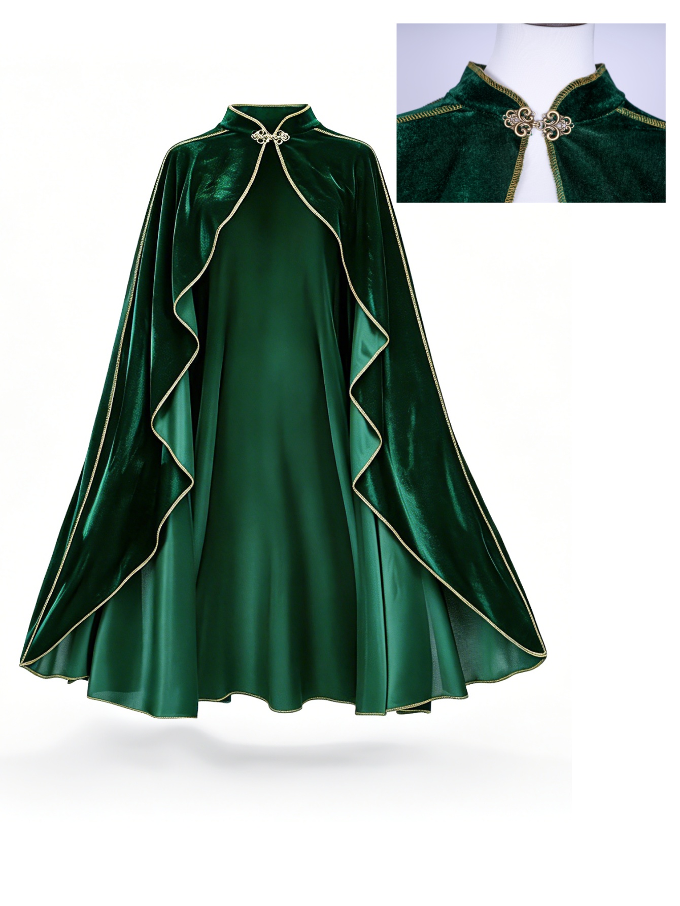 Women Vintage Green Velvet Cap - Coat Rack Standing 评论和价格