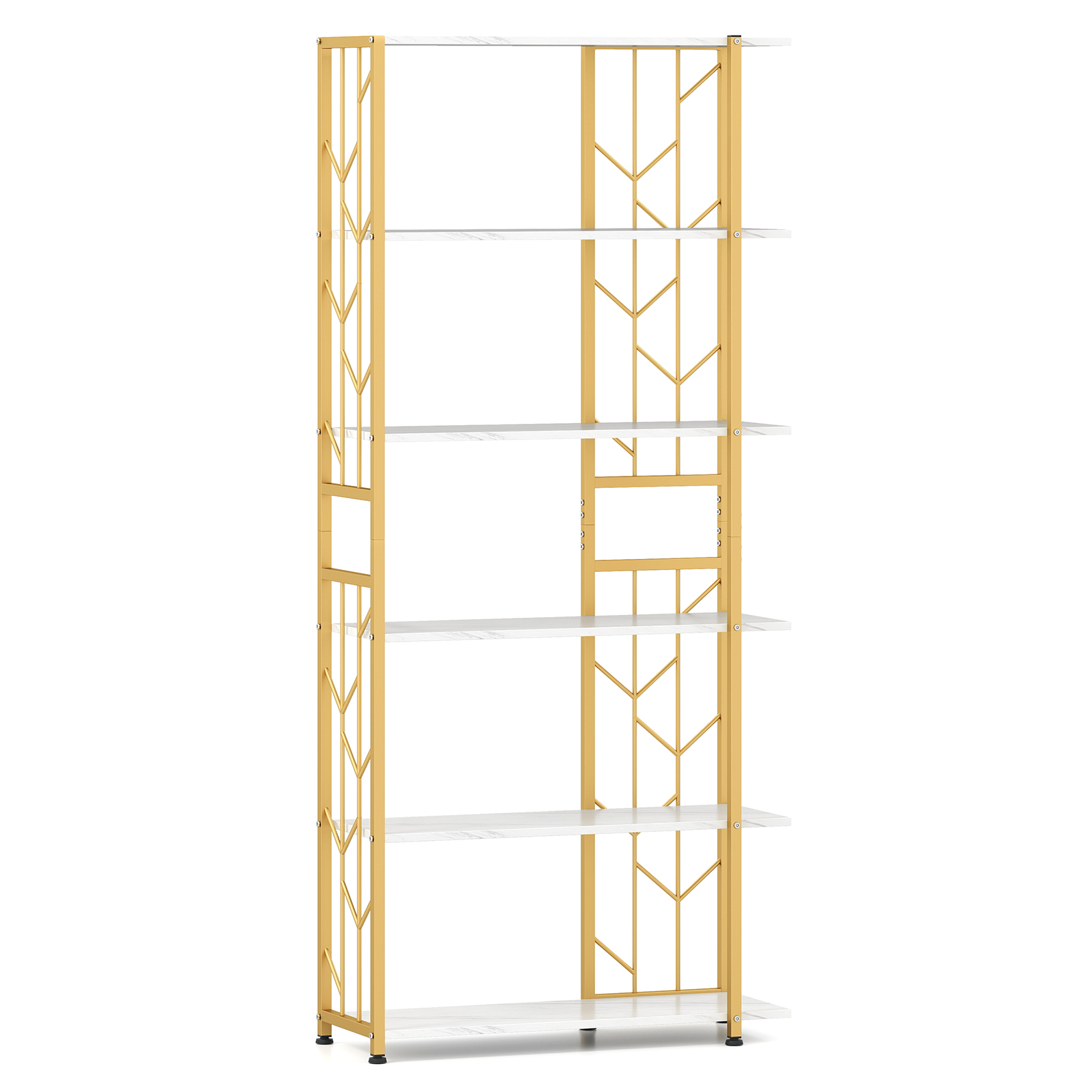 6-Tier Bookshelf w/ Heavy-duty - Bookshelf 5 Tier 评论和价格