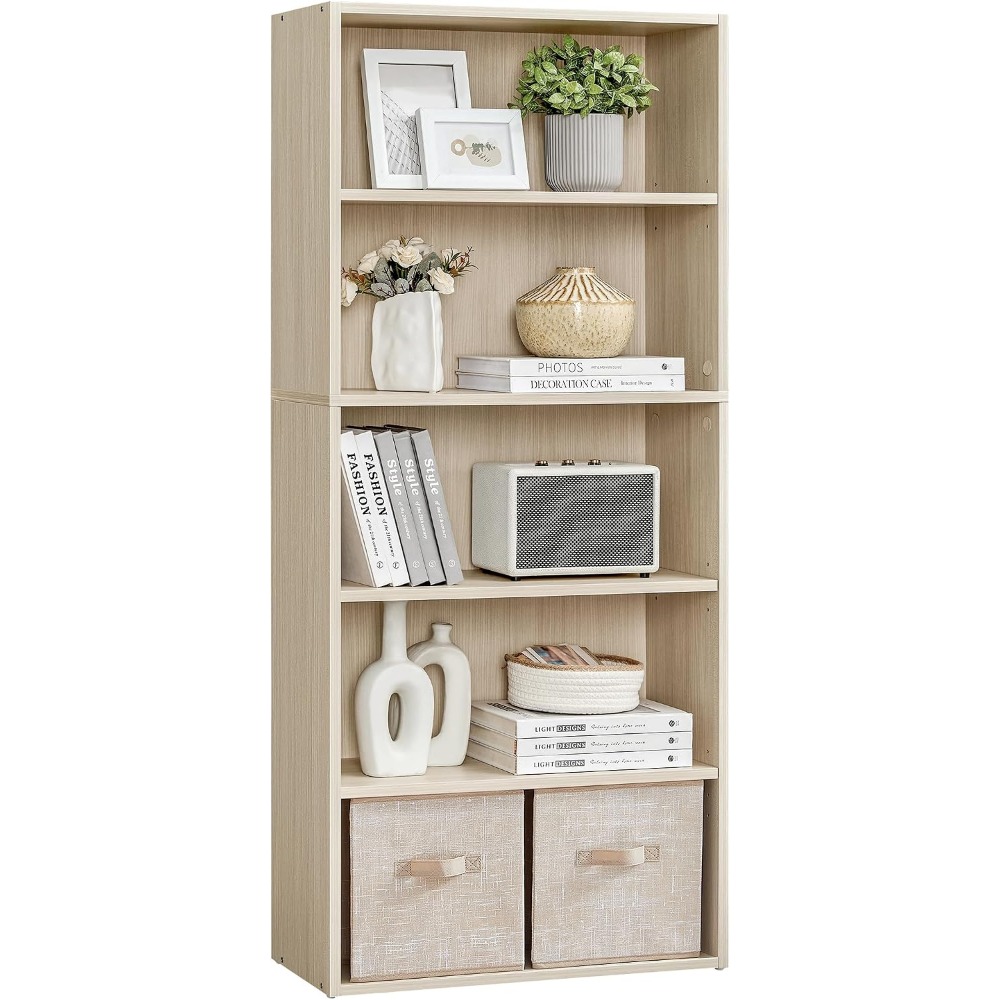 VASAGLE CUSTOS Collection - Bo - Bookshelf 5 Tier 评论和价格