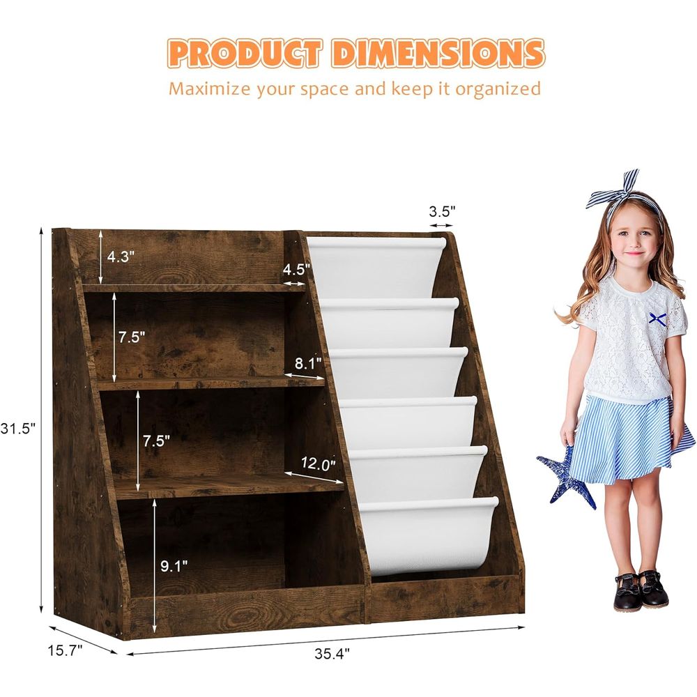 4-Tier Wooden Toddler Bookshel - Bookshelf 5 Tier 评论和价格